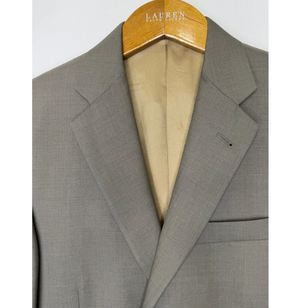 Burberry London Blazer 38S Tan 2 Button Front